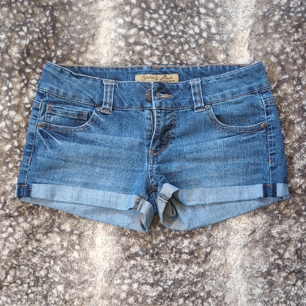 Celebrity Pink Low-Rise Jean Shorts 7